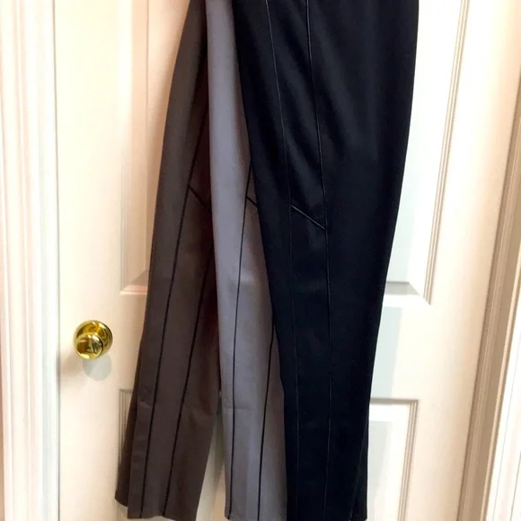 Bundle/3 Narrow Ankle, Stretch Waist, Pull on Pants - Black, Brown & Grey - Picture 9 of 9